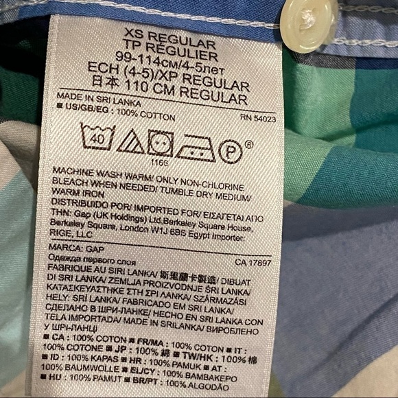 Gap Kids Boy's XS (4-5) Regular Fit Button Down Shirt - Picture 4 of 8